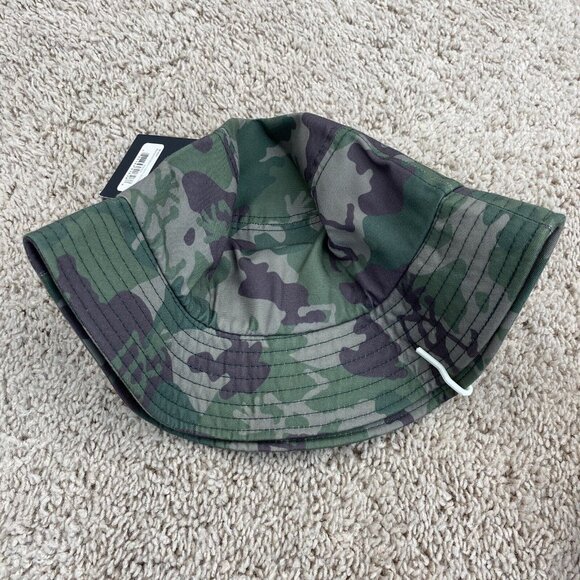 Gramicci Bucket Hat Running Man Olive Camouflage S/M Outdoor Adventure Cap NWT - Picture 4 of 8